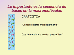 Un texto molecular