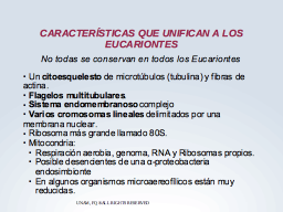 Características de Eucariontes