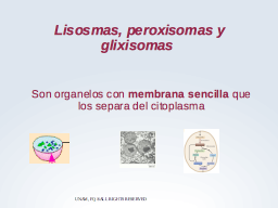 Organelos con membrana sencilla