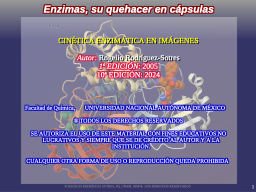 ENZIMAS: material de apoyo al curso