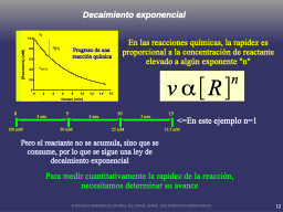 decaimiento expenencial