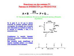 Inhibición por los productos