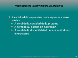 Niveles de regulación