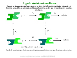 Concepto de alosterísmo