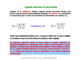 Constantes de disociación Ki  y Ka