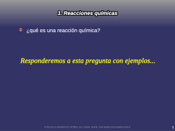 ¿qué es reacción química?