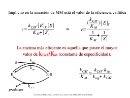 Interpretación de V/K