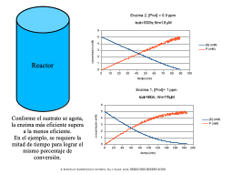 Importancia de kcat/Km en un reactor