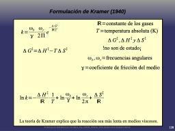 La formulación de Kramer