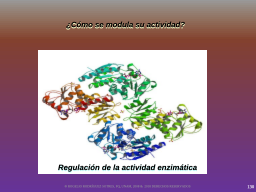 Regulación de las enzimas