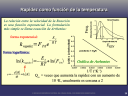 Relación entre rapidez y temperatura