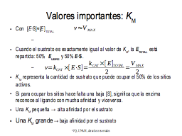 Valores importantes: Km