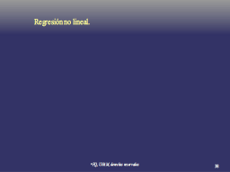 Regresión noLlineal