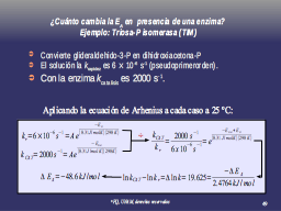 Energía de activación: ejemplo.