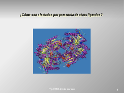 efectos de otros ligandos
