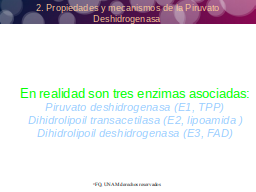 Propiedades de la PDH