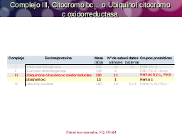 Complejo III