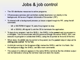 Job Control
