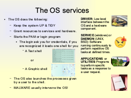 OS services