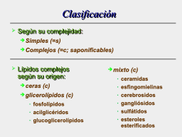 Simples y Complejos.