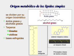 Lípidos según su origen